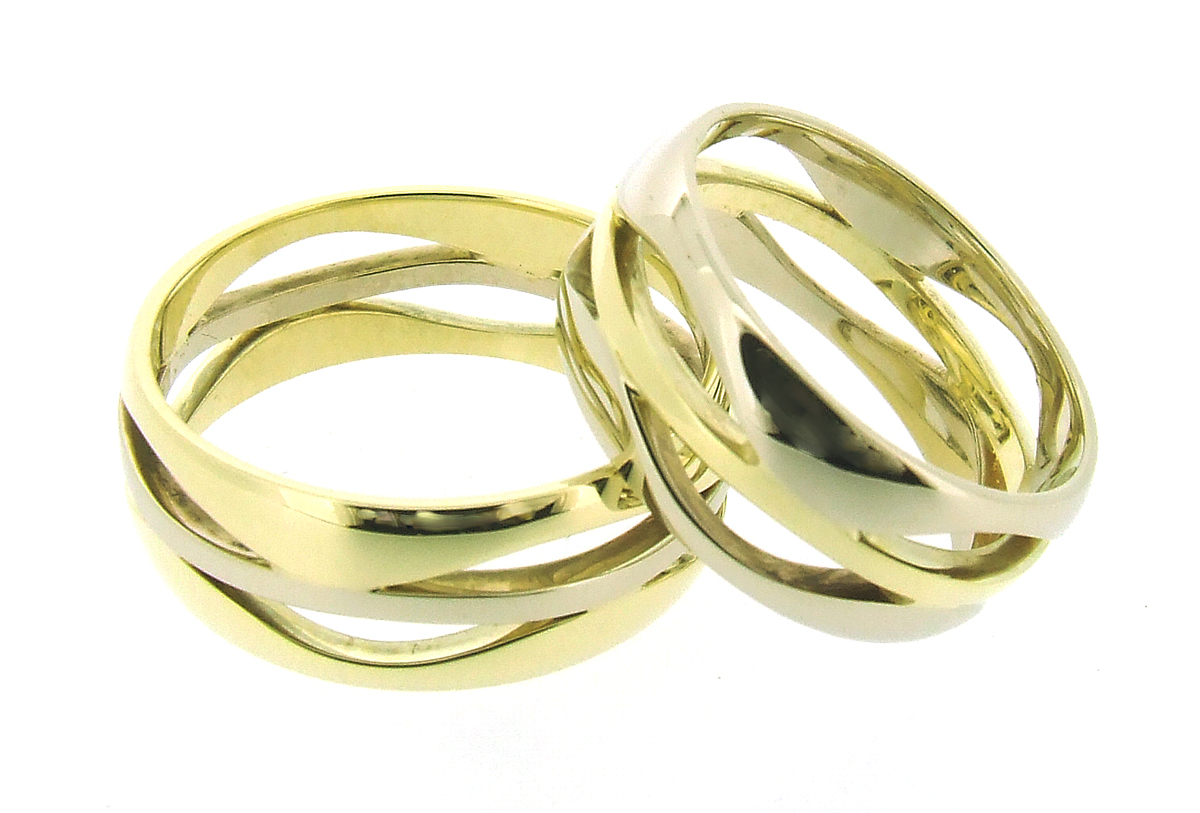 Two tome wedding bands